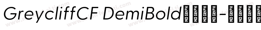 GreycliffCF DemiBold字体下载字体转换